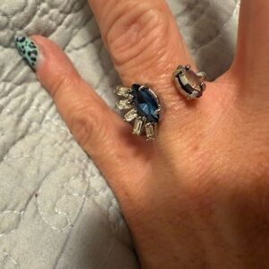 Chloe + Isabel Blue and Silver Gemstone Ring